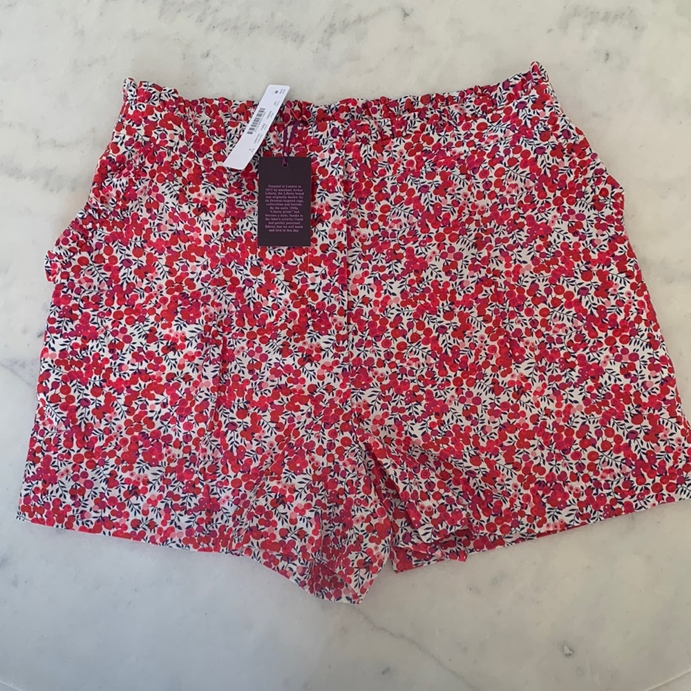 J.Crew Pink and Red Floral Shorts